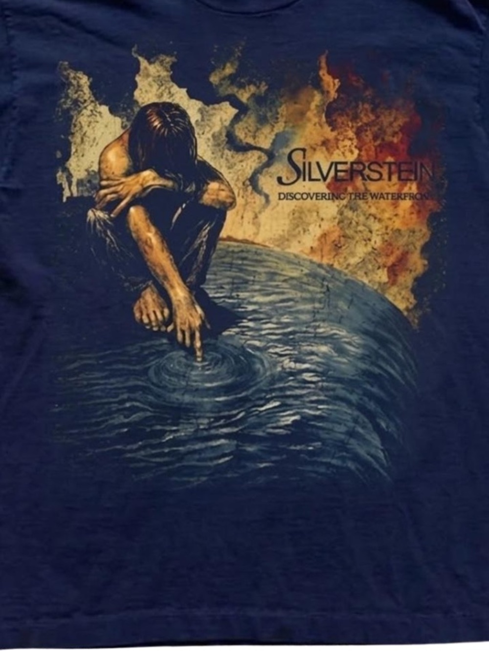 Navy Silverstein Graphic Band T‑Shirt - Retro And Discovering the Waterfront - Picture 2 of 2